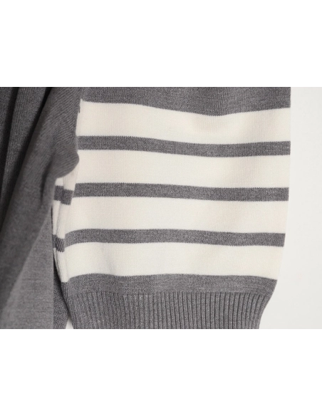 Thom Browne Knitted Four-Bar Polo Short Sleeve T-Shirt TSK1,Thom Browne