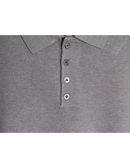 Thom Browne Knitted Four-Bar Polo Short Sleeve T-Shirt TSK1,Thom Browne