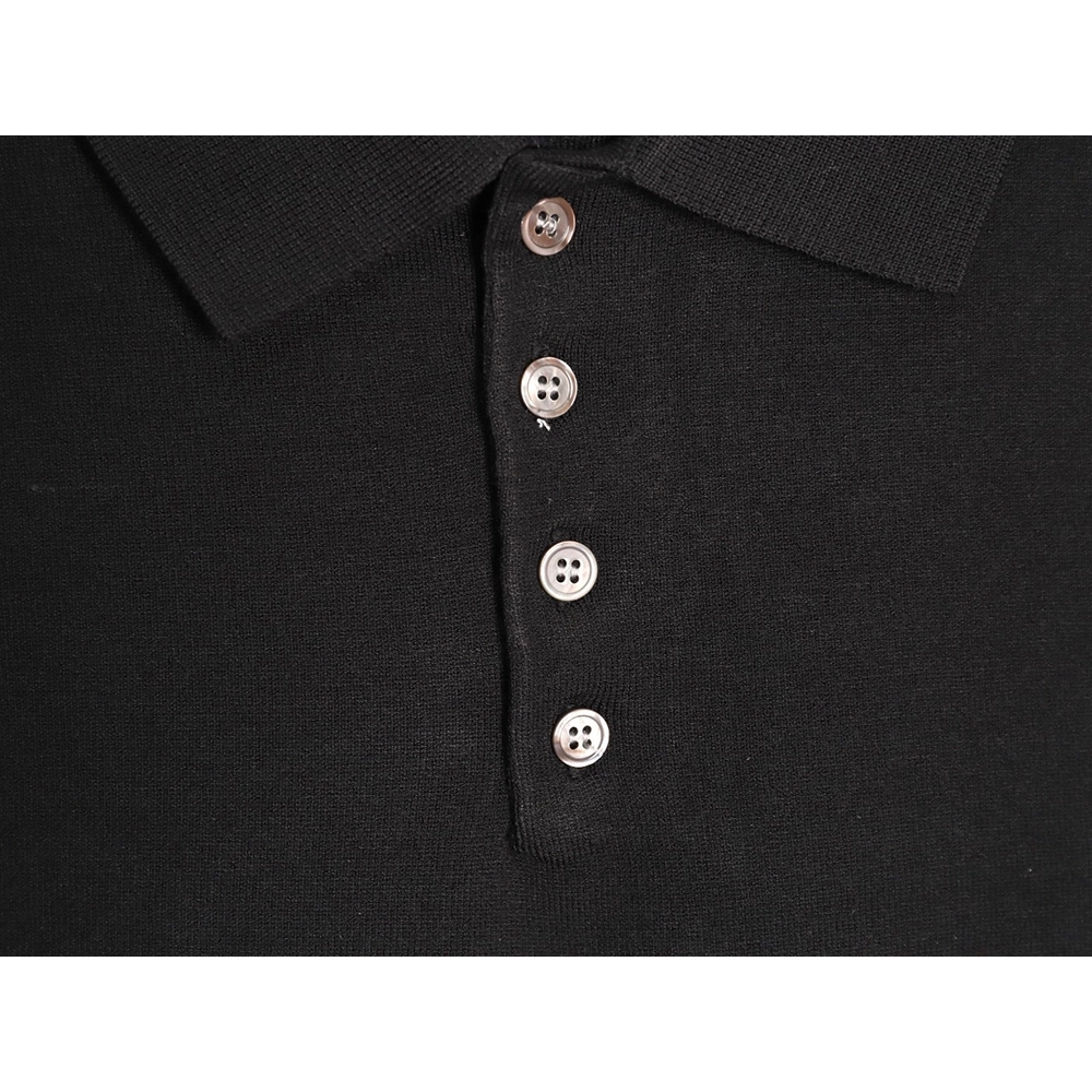 Thom Browne Knitted Four-Bar Polo Short Sleeve T-Shirt TSK2,Thom Browne