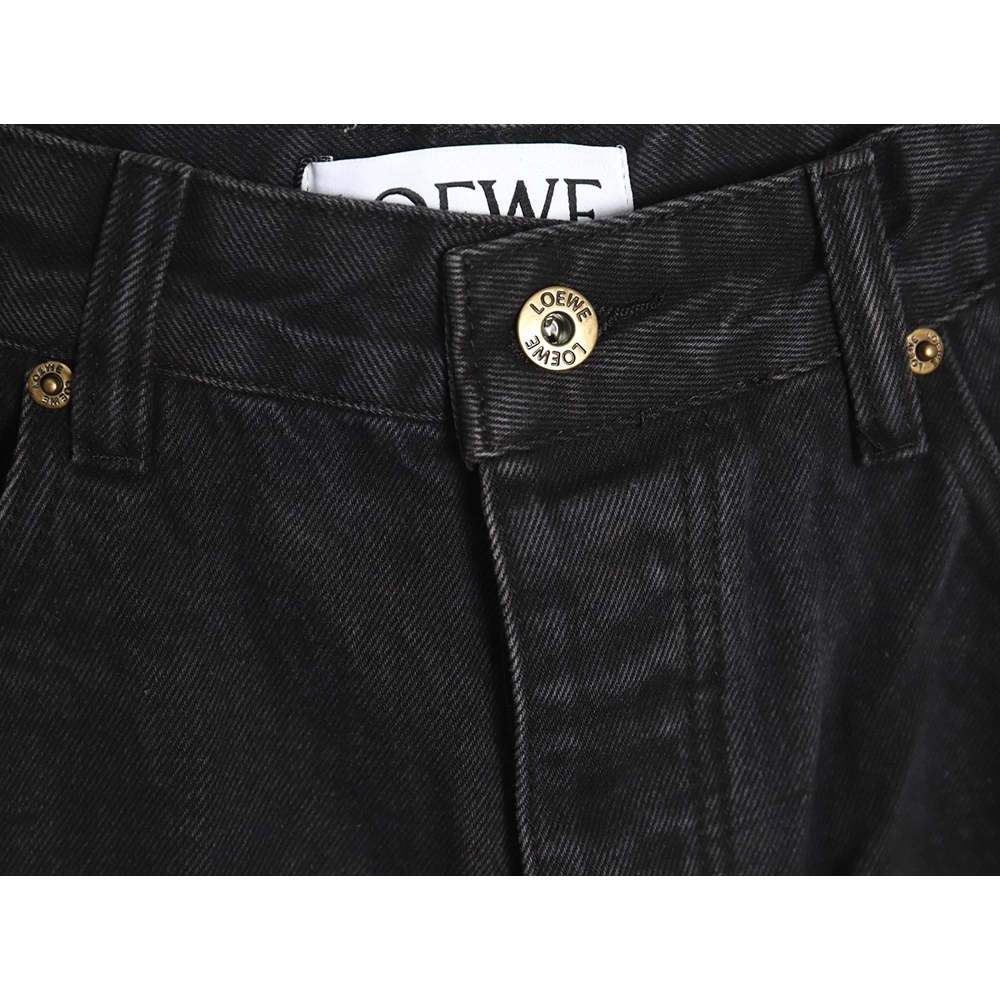 Loewe Denim Embroidered Denim Pants,Loewe