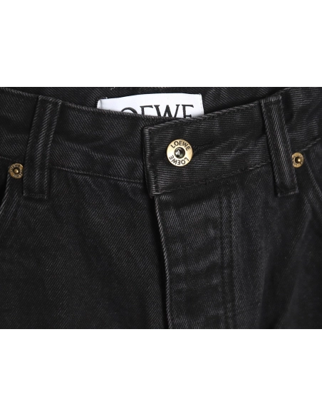 Loewe Denim Embroidered Denim Pants,Loewe