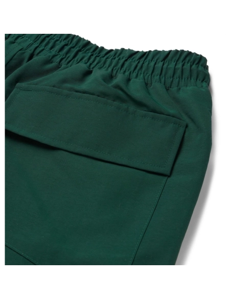 Rhude Logo Print Shell Drawstring Shorts - Green,Rhude