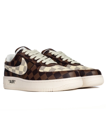 Louis Vuitton Nike Air Force 1 Virgil Abloh Damier,NIKE AIR FORCE