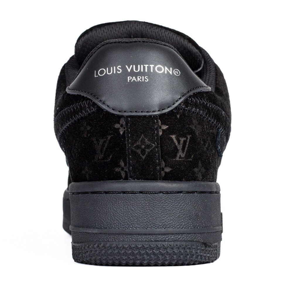 Louis Vuitton Nike Air Force 1 Virgil Abloh Triple Black,NIKE AIR FORCE