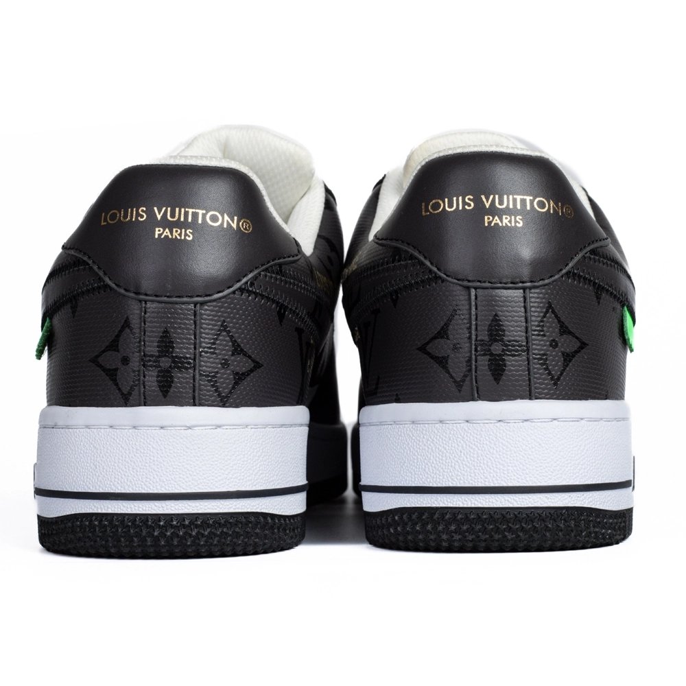 Louis Vuitton Nike Air Force 1 Virgil Abloh Black White,NIKE AIR FORCE