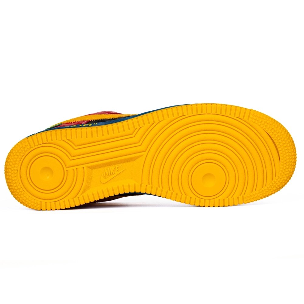 Louis Vuitton Nike Air Force 1 Virgil Abloh Yellow Blue Red,NIKE AIR FORCE