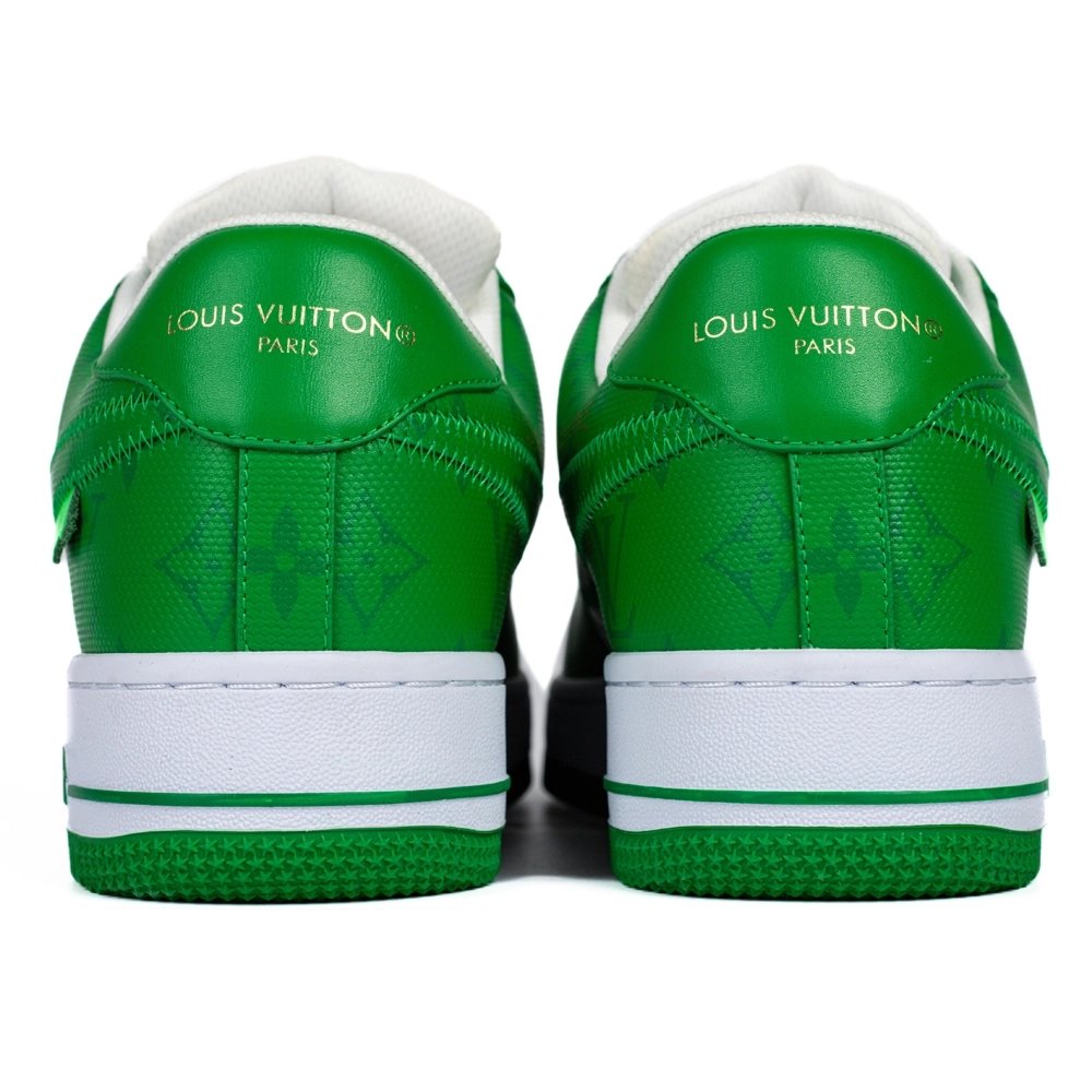 Louis Vuitton Nike Air Force 1 Virgil Abloh Green White,NIKE AIR FORCE
