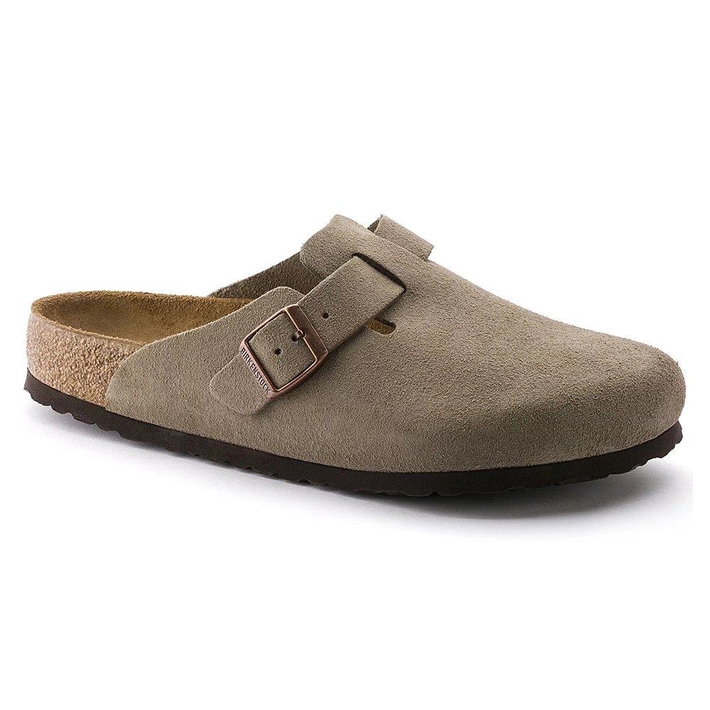 Birkenstock Boston Soft Footbed Suede Leather Taupe,Boston Sneakers