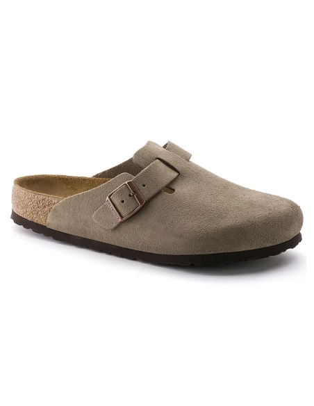Birkenstock Boston Soft Footbed Suede Leather Taupe,Boston Sneakers