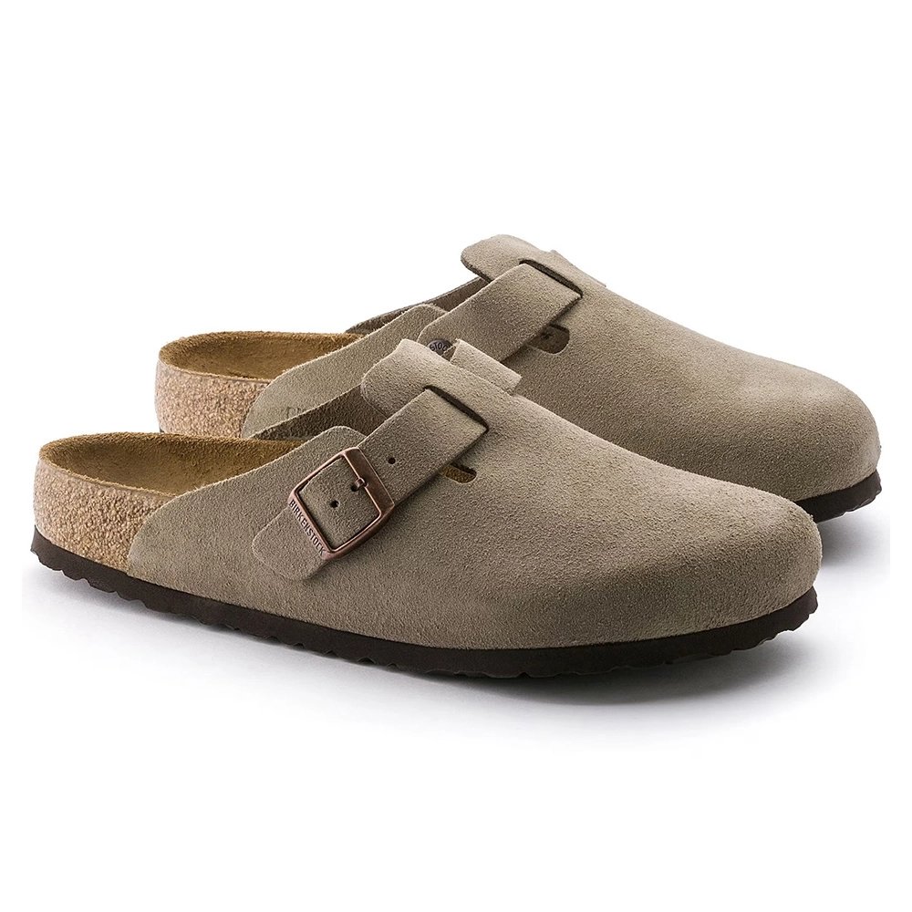 Birkenstock Boston Soft Footbed Suede Leather Taupe,Boston Sneakers