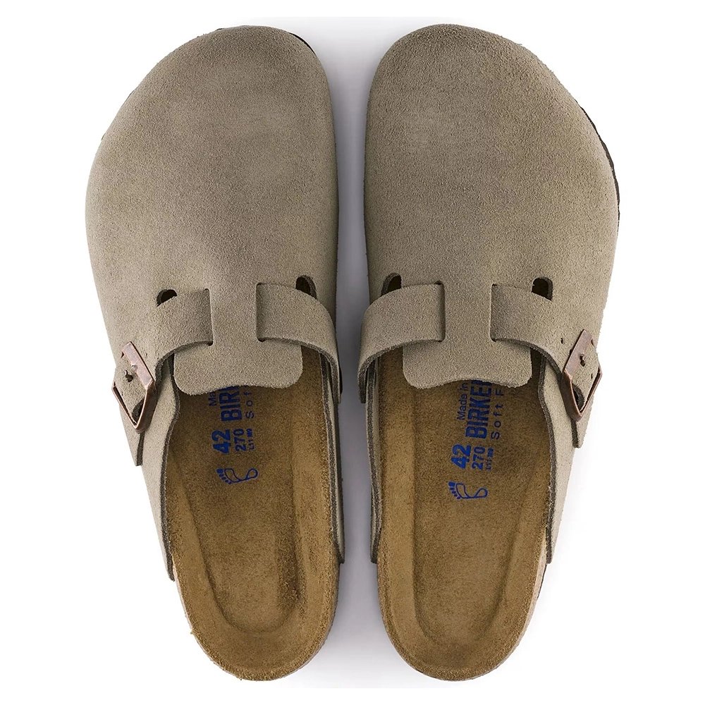 Birkenstock Boston Soft Footbed Suede Leather Taupe,Boston Sneakers