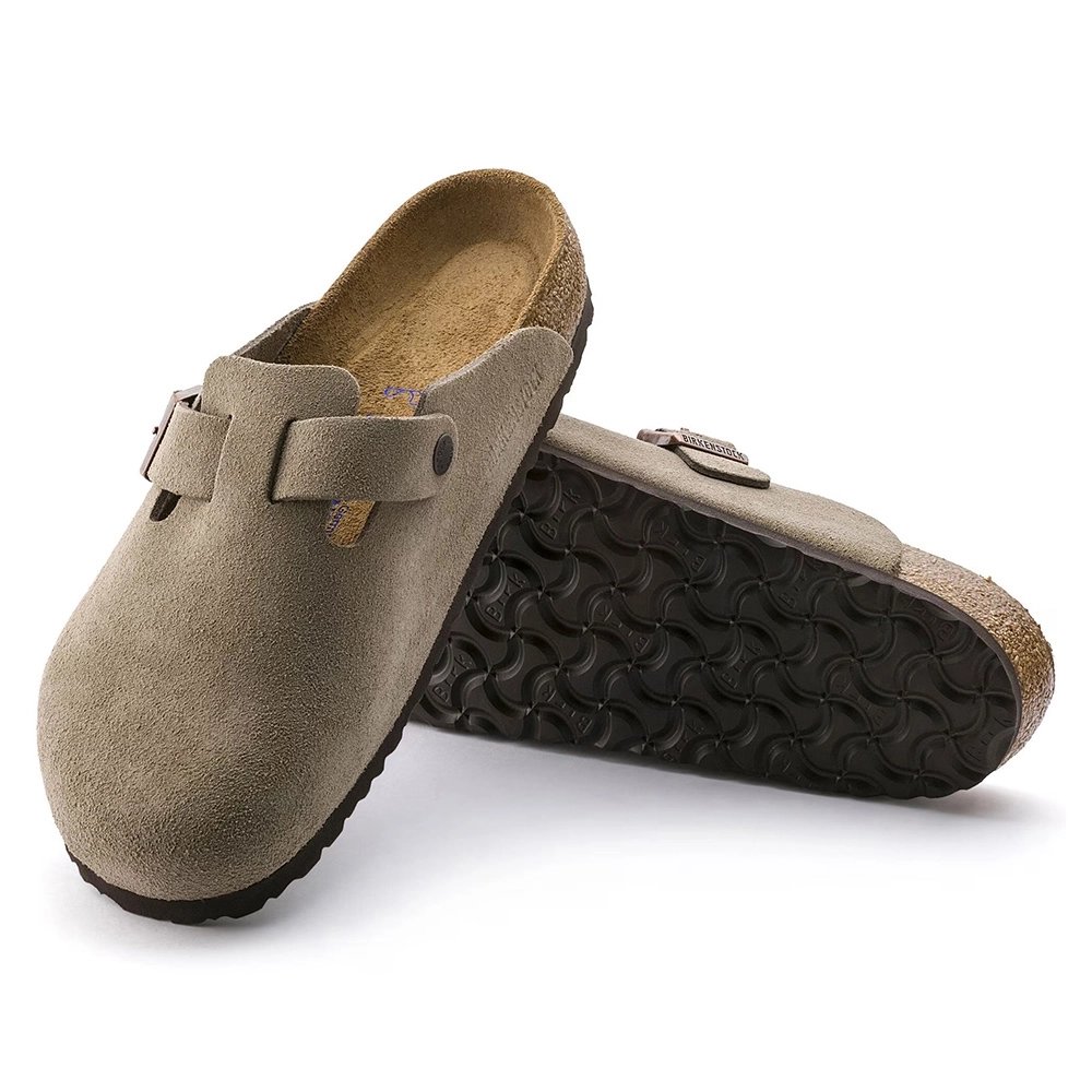 Birkenstock Boston Soft Footbed Suede Leather Taupe,Boston Sneakers