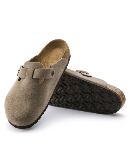 Birkenstock Boston Soft Footbed Suede Leather Taupe,Boston Sneakers