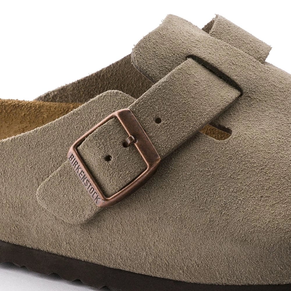 Birkenstock Boston Soft Footbed Suede Leather Taupe,Boston Sneakers