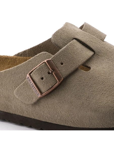 Birkenstock Boston Soft Footbed Suede Leather Taupe,Boston Sneakers