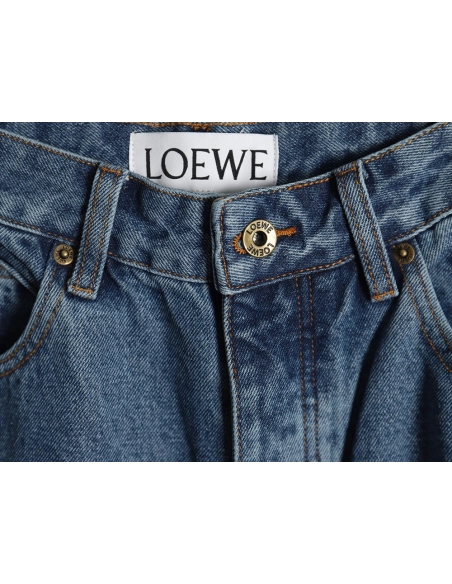 Loewe Anagram denim embroidered jeans,Loewe