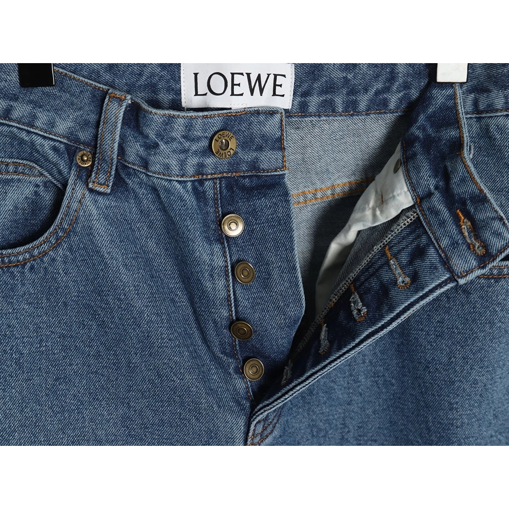 Loewe Anagram denim embroidered jeans,Loewe