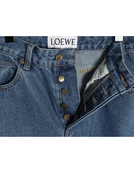 Loewe Anagram denim embroidered jeans,Loewe