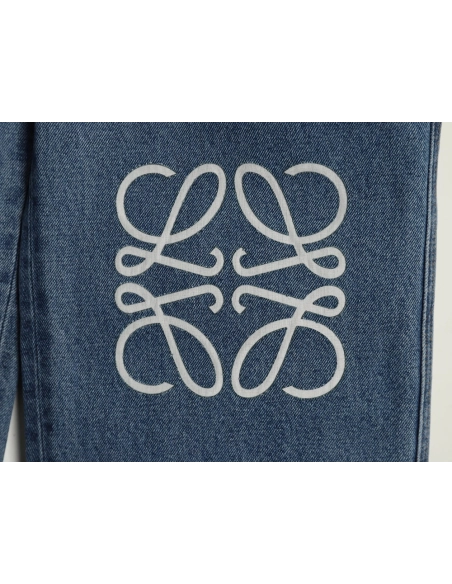 Loewe Anagram denim embroidered jeans,Loewe