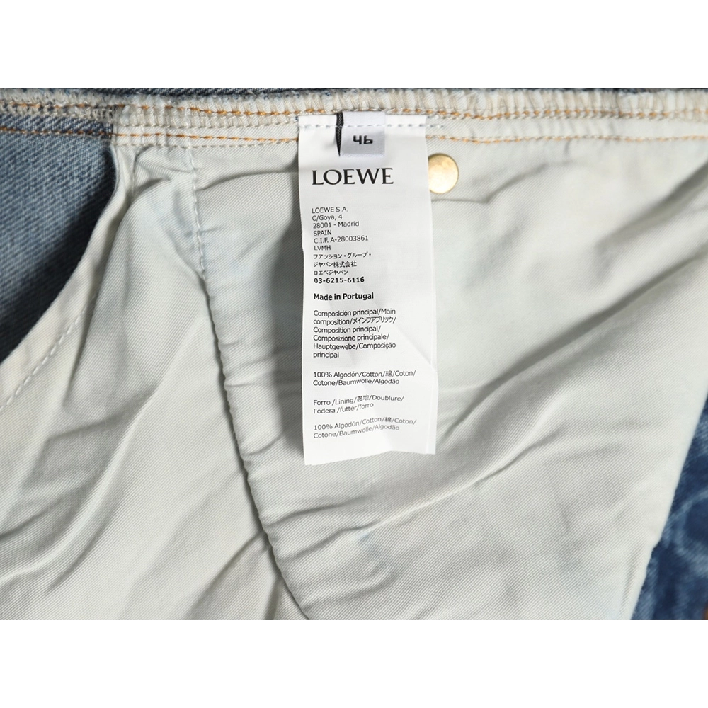 Loewe Anagram denim embroidered jeans,Loewe