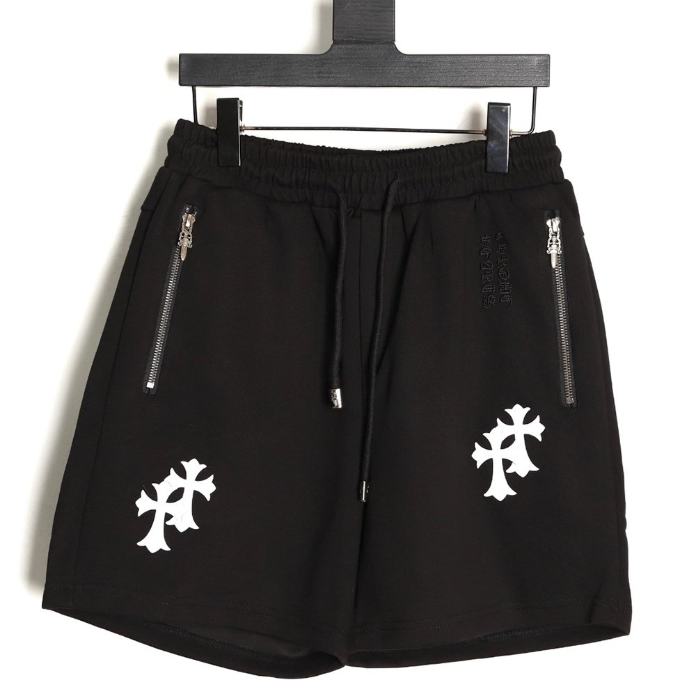 Chrome Hearts Embroidered White Label Sanskrit Shorts,Chrome Hearts