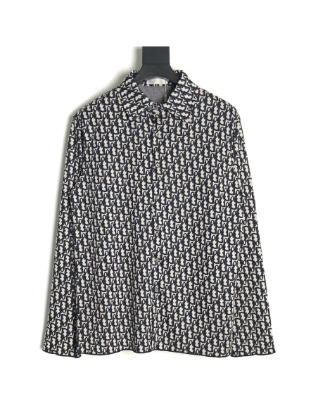 Dior monogram full print jacquard long sleeve shirt,Dior