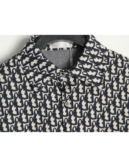Dior monogram full print jacquard long sleeve shirt,Dior