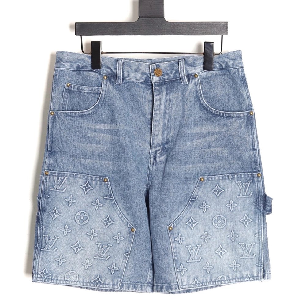 Louis Vuitton embossed monogram cargo jeans,Louis Vuitton