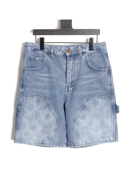 Louis Vuitton embossed monogram cargo jeans,Louis Vuitton