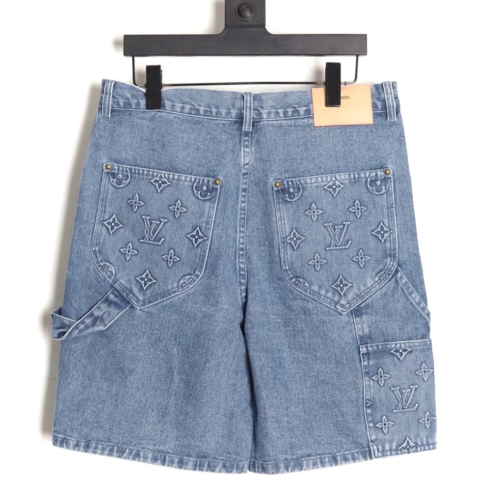 Louis Vuitton embossed monogram cargo jeans,Louis Vuitton