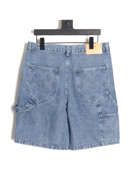 Louis Vuitton embossed monogram cargo jeans,Louis Vuitton