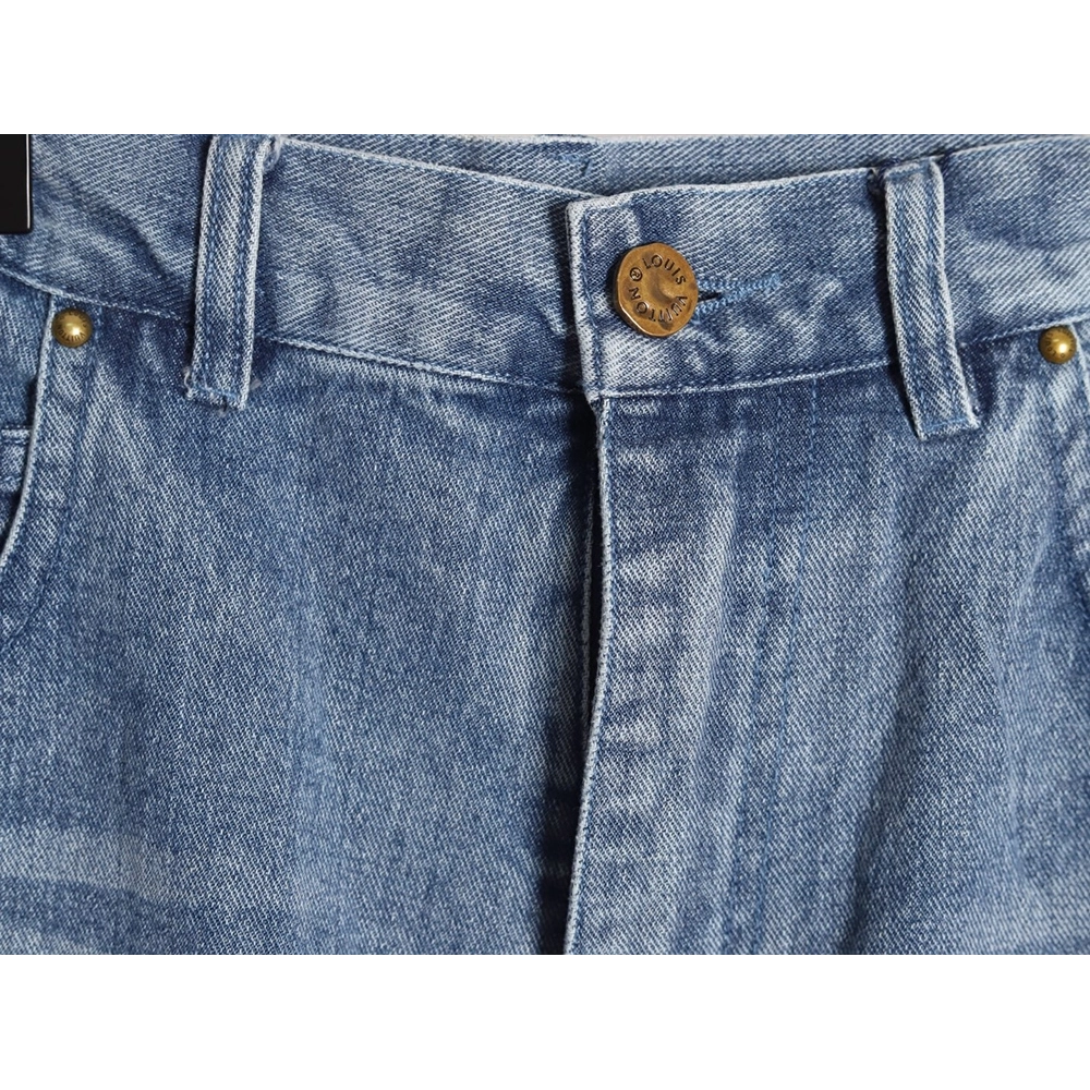 Louis Vuitton embossed monogram cargo jeans,Louis Vuitton