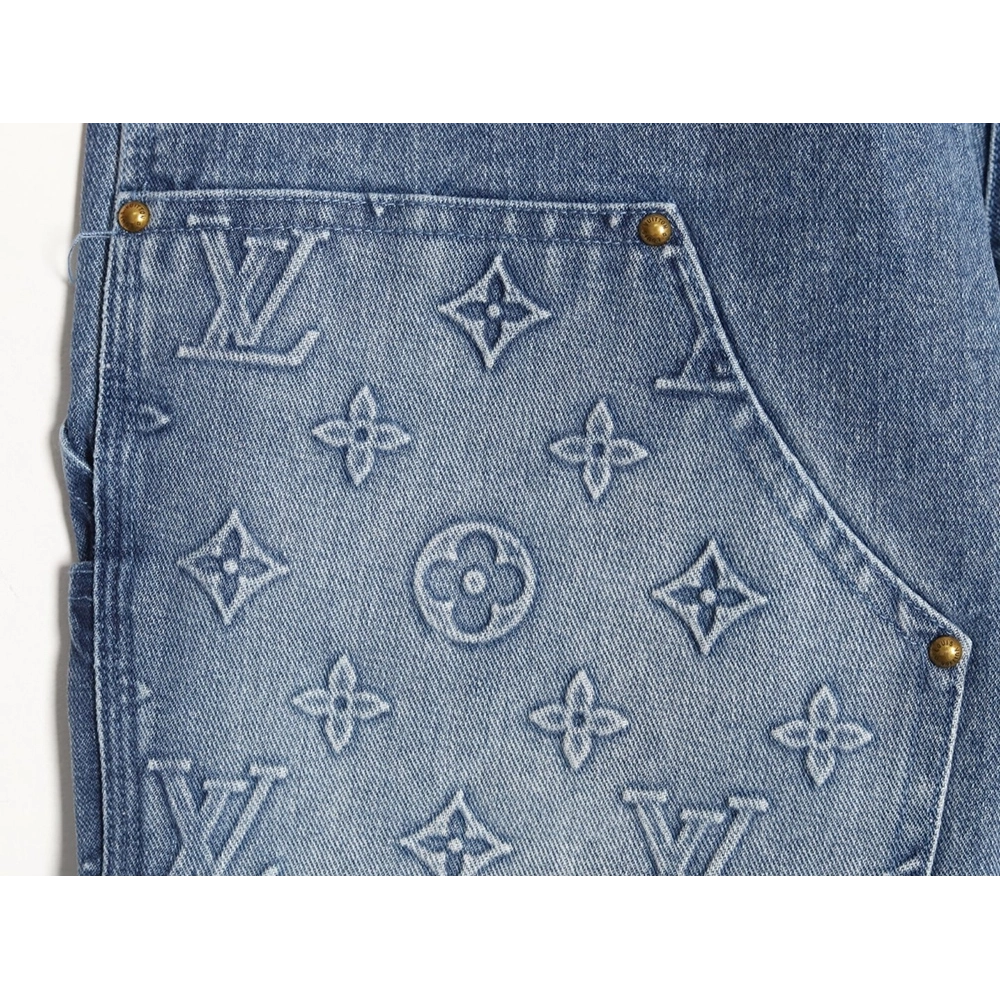 Louis Vuitton embossed monogram cargo jeans,Louis Vuitton