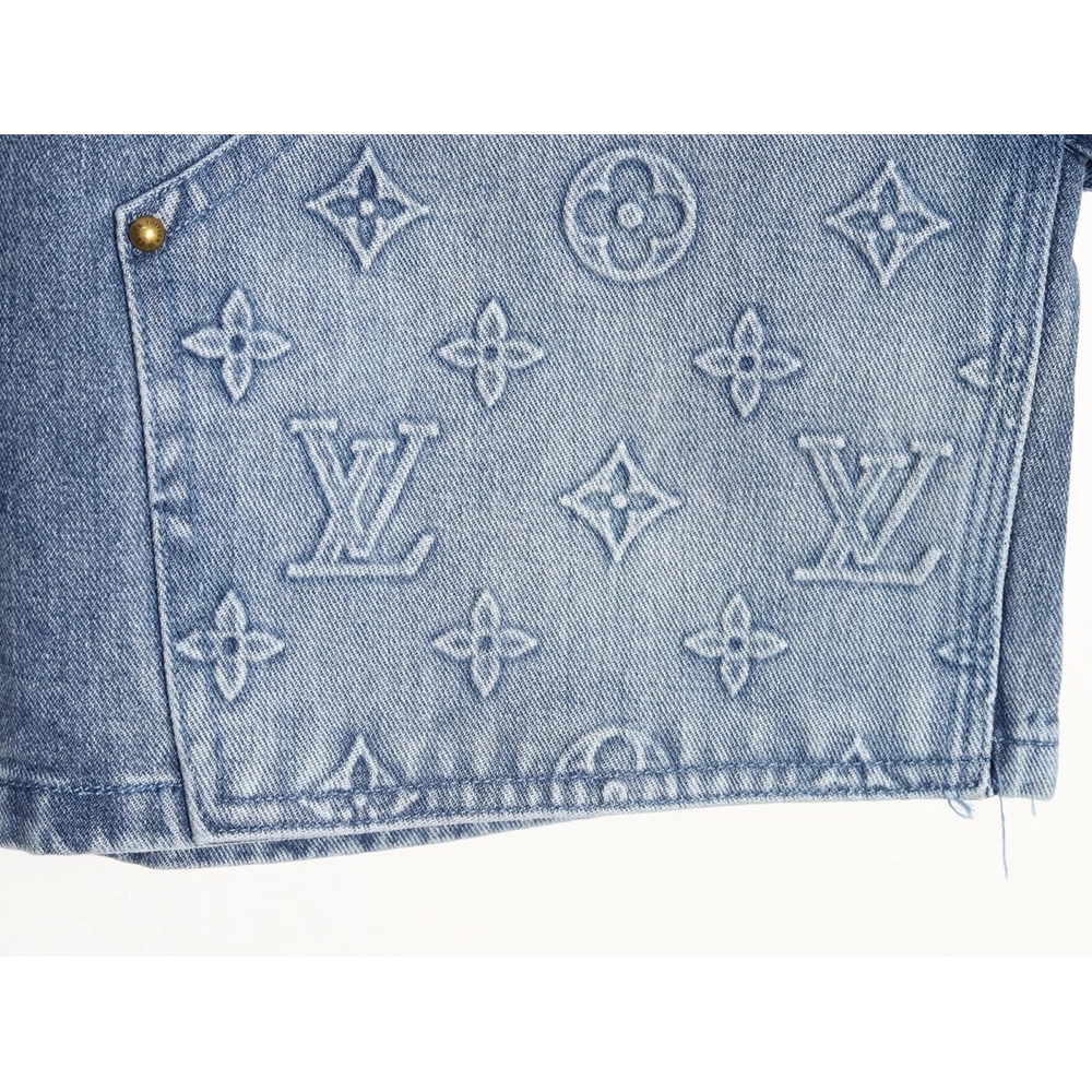 Louis Vuitton embossed monogram cargo jeans,Louis Vuitton