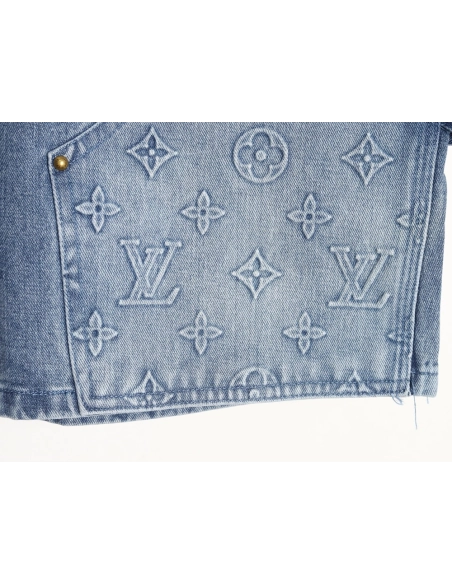 Louis Vuitton embossed monogram cargo jeans,Louis Vuitton
