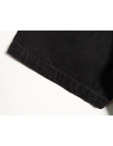 Prada triangle logo pocket denim short sleeve shirt,Prada