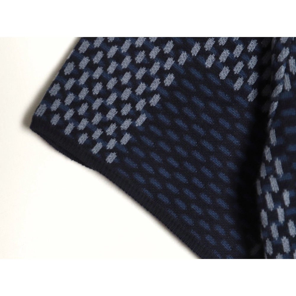 Louis Vuitton Pharrell diamond logo checkerboard knitted short sleeved,Louis Vuitton T Shirt,Tshirt,APPAREL