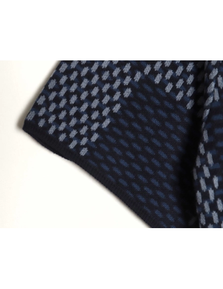 Louis Vuitton Pharrell diamond logo checkerboard knitted short sleeved,Louis Vuitton T Shirt,Tshirt,APPAREL