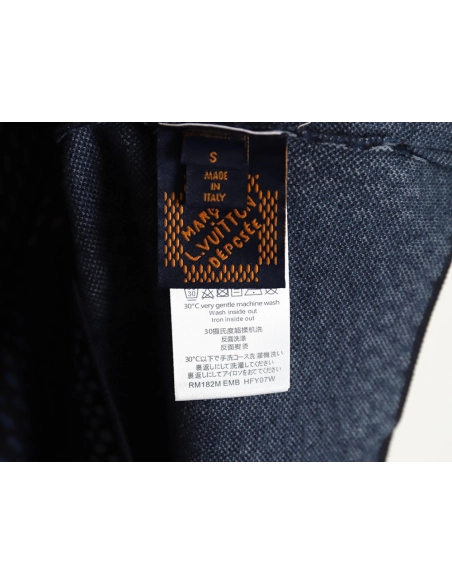 Louis Vuitton Pharrell diamond logo checkerboard knitted short sleeved,Louis Vuitton T Shirt,Tshirt,APPAREL