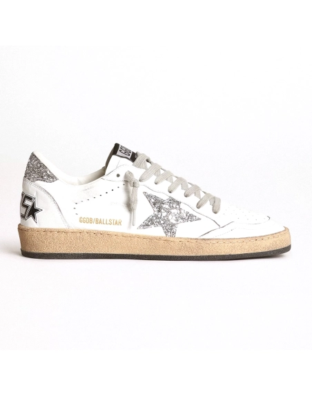 Golden Goose Ballstar White Silver Glitter,GOLDEN GOOSE,we have More Brands prdocuts available.