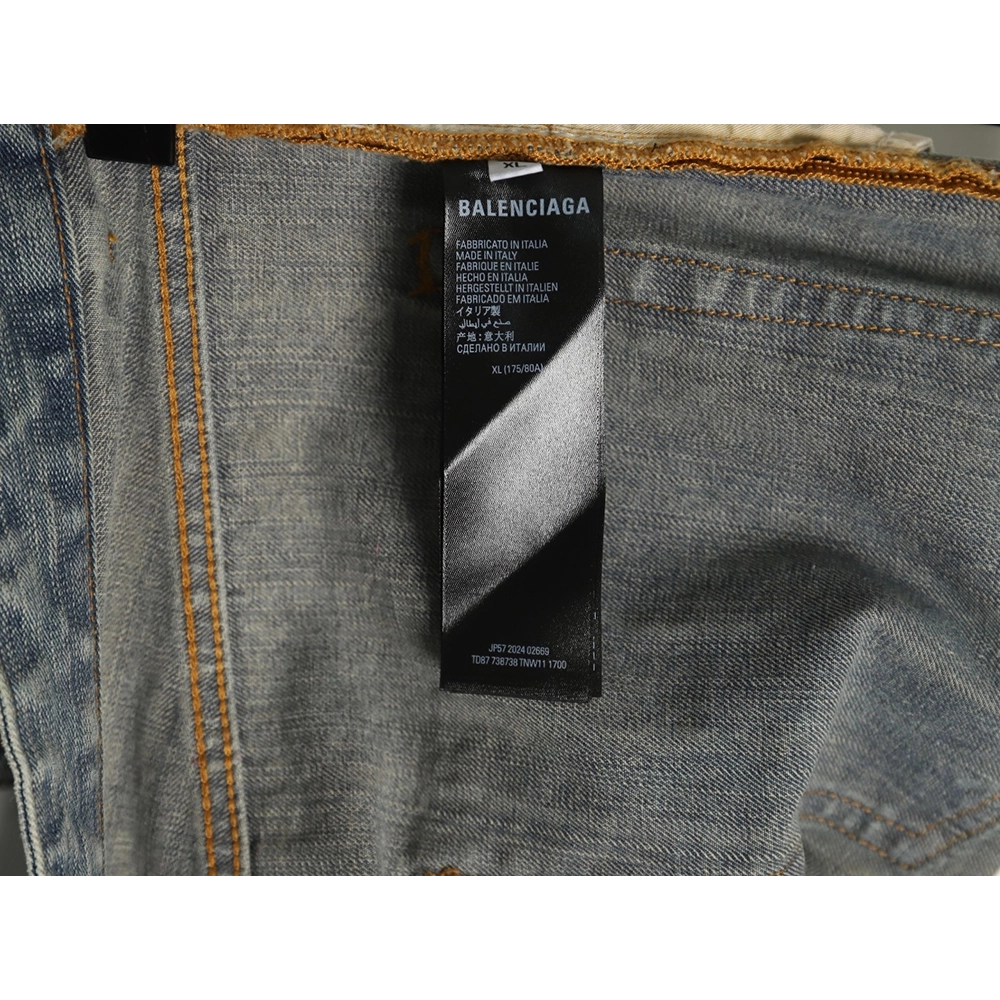 Balenciaga Y2K Totem Pattern Drawstring Jeans,Balenciaga