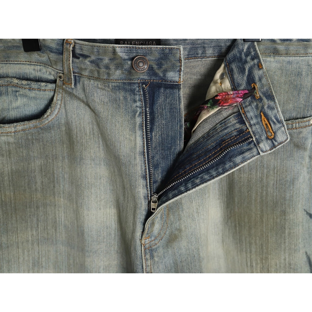 Balenciaga Y2K Totem Pattern Drawstring Jeans,Balenciaga