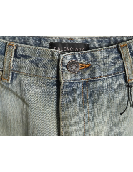 Balenciaga Y2K Totem Pattern Drawstring Jeans,Balenciaga
