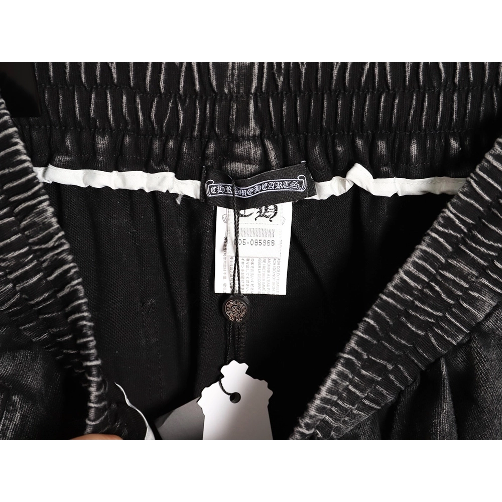 Chrome Hearts Patch Horseshoe Cross Embroidery Washed Shorts,Chrome Hearts