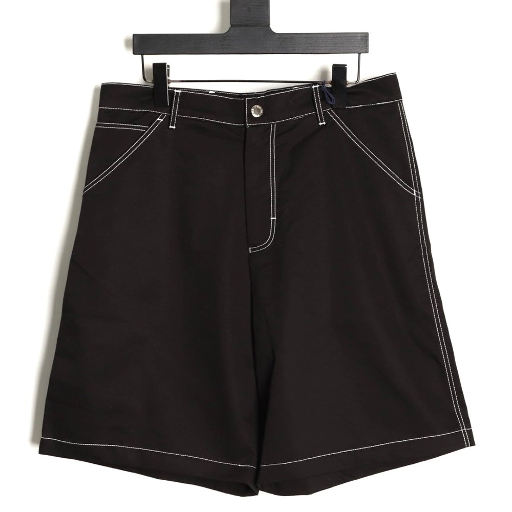 Prada triangle stitching cargo shorts,Prada