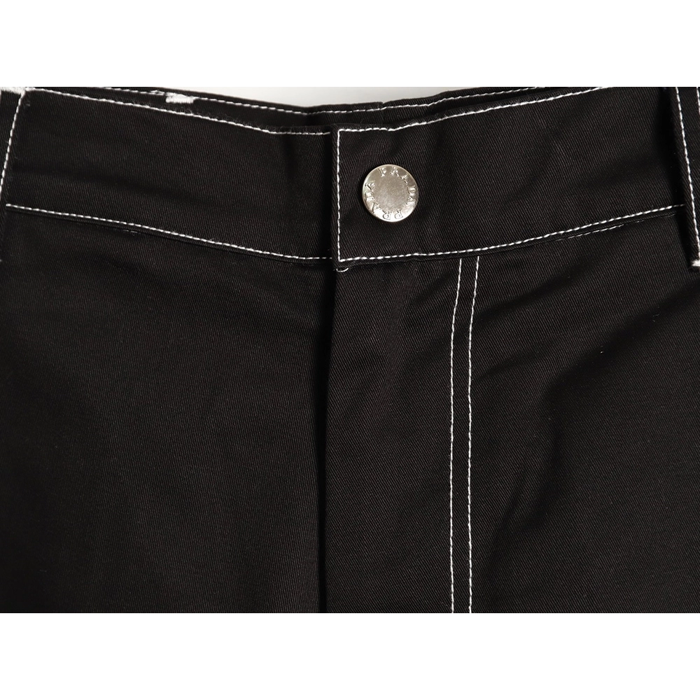 Prada triangle stitching cargo shorts,Prada