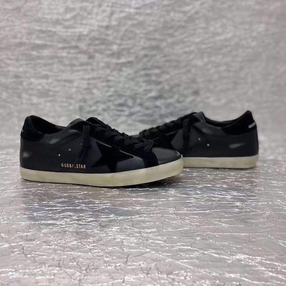 Golden Goose Super-Star black Sneakers,GOLDEN GOOSE