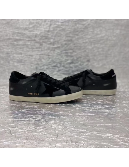 Golden Goose Super-Star black Sneakers,GOLDEN GOOSE
