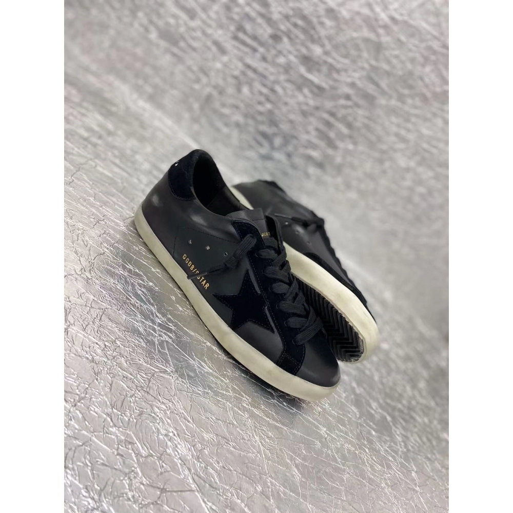 Golden Goose Super-Star black Sneakers,GOLDEN GOOSE