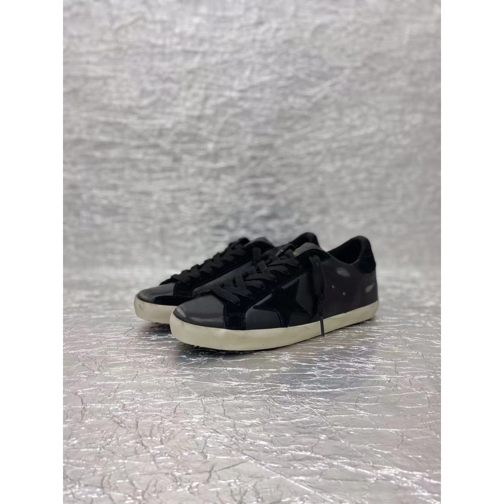 Golden Goose Super-Star black Sneakers,GOLDEN GOOSE
